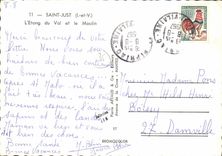 POSTAL MODERNA apenas L santo charca del valle y del molino