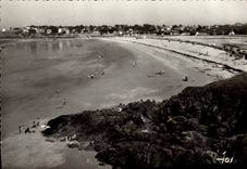 MODERN CARD Lunar Saint the beautiful beach of Longchamp has low tide