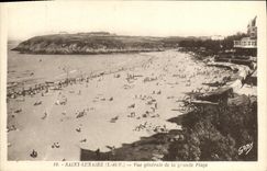 VINTAGE POSTCARD Lunar St View of main beach