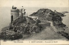 VINTAGE POSTCARD Saint Lunar Promeande of Takes off