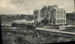 VINTAGE POSTCARD Lunar St L Hotel of Paris Train