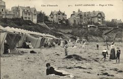 VINTAGE POSTCARD Holy Lunar Beach and Villas