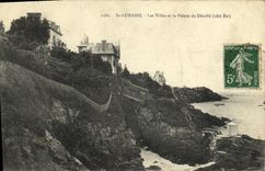 CPA St Lunaire Les Villas et la Pointe du Decolle 