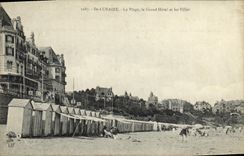 CPA St Lunaire La Plage Le Grand Hotel et les Villas