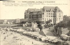 CPA Saint Lunaire La Plage et le Grand Hotel