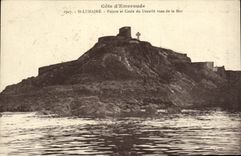 CPA Saint Lunaire Pointe et Croix du Decolle vues de la Mer