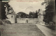 POSTAL Medard santo de la VENDIMIA en el castillo del llle de la madera de Geffroy