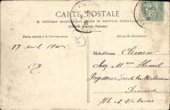 POSTAL Medard santo de la VENDIMIA en el castillo del llle de la madera de Geffroy