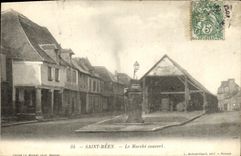 Mercado santo de Meen de la POSTAL de la VENDIMIA cubierto