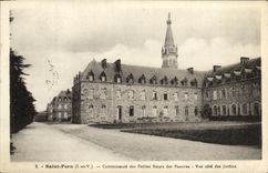 CPA Saint Pern Communaute des Petites Soeurs des Pauvres Vue cote des Jardins