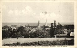 CPA Saint Pern Panorama sur le Bourg et la Communaute des Petites Soeurs des Pauvres 