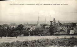 CPA Saint Pern Panorama sur le Bourg et la Communaute des Petites Soeurs des Pauvres 