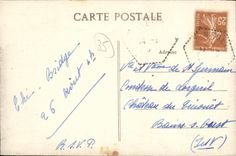 VINTAGE POSTCARD Castle of Sauvagere St Seglin Cows