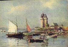 MODERN CARD Holy Servan the Port and the Solidor tower