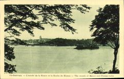 VINTAGE POSTCARD St Servan L entered of Rancid and the Rock of Bizeux