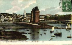 CPA Saint Servan La Tour Solidor et le Fort St Pere Bateaux