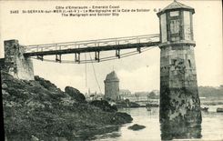 CPA St Servan sur Mer Le Maregraphe et la Cale de Solidor 