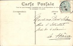 VINTAGE POSTCARD Holy Servan the hold and the Tower solidor Boat