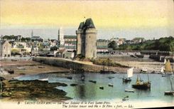 CPA Saint Servan La Tour Solidor et le Fort Saint Pere