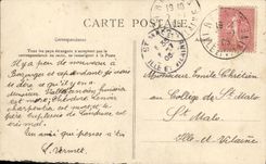 CPA Saint Servan Interieur de l Eglise La chaire