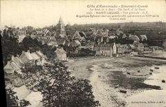 Iglesia y campana torre santas de la opinion de Suliac de la POSTAL de la VENDIMIA