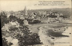 CPA Saint Suliac Vue generale Eglise et clocher 