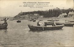 Tapa santa de Suliac de la POSTAL de la VENDIMIA del barco de Grinfollet