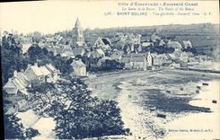 CPA Saint Suliac Vue generale Eglise et clocher 