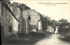 CPA Environs de Rennes St Sulpice la Foret Les ruines de l abbaye 