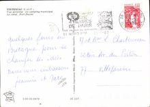 POSTAL MODERNA aire visto Tintenic el sitio para acampar municipal el canal