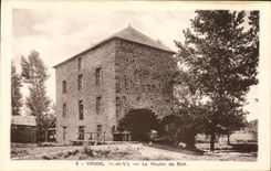POSTAL Vendel de la VENDIMIA el molino de la mancha blanca /negra