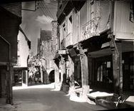 MODERN CARD Vitre the Street Pottery With Its Old Houses has projecting stages on porches