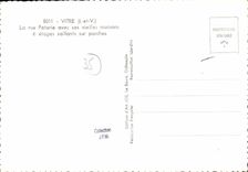 MODERN CARD Vitre the Street Pottery With Its Old Houses has projecting stages on porches