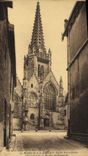 VINTAGE POSTCARD Pane Church Notre Dame Waste gas main of house Renaissance