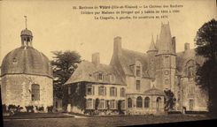 Alrededores de la POSTAL de la VENDIMIA del cristal que el castillo de las rocas celebra por senora de Sevigne