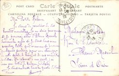 VINTAGE POSTCARD Pane Old women Houses Street of Paris Children To the horn of Beaussant Stag