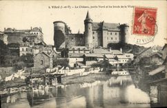 CPA Vitre Le Chateau Partie Nord et les Bords de la Villaine Lavoir lavandieres