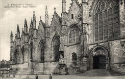 CPA Vitre Eglise Notre Dame Facade ouest