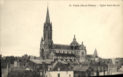 VINTAGE POSTCARD Pane Church Martin Saint