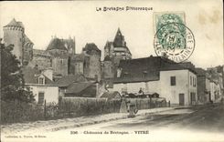VINTAGE POSTCARD Pane Castle of Brittany