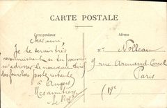 Cristal Chatelet de la POSTAL de la VENDIMIA y la torre de los archivos