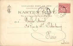 Comercio del hotel del cristal de la POSTAL de la VENDIMIA viejo y calle de Paris