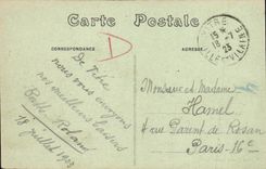 POSTAL D vista cristal de la VENDIMIA junto de la costa oeste del castillo