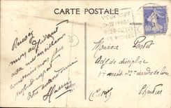 La POSTAL Vitre L de la VENDIMIA trabaja el gas y el agua del reten D