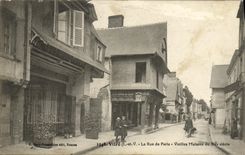 Cristal de la POSTAL de la VENDIMIA la calle de las casas de las mujeres mayores de Paris del decimo quintas al cuerno del macho de Boutros