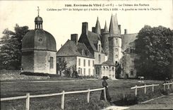 CPA Environs de Vitre Le Jardin Le Chateau des Rochers 