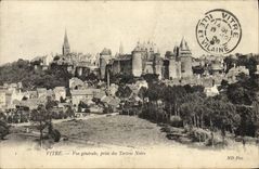 CPA Vitre Vue Generale Prise des Tertres Noirs