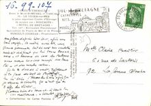 POSTAL MODERNA la charca de pescados en la cria de Cente D del mar del hotel de las camas de mejillon de los moldes de Bretana