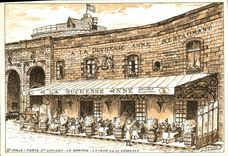 CPA Saint Malo Place Chateaubriand a la duchesse Anne Restaurant