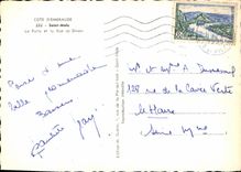 MODERN CARD Holy Malo the Gate and the Street of Dinan Coffee of the Stock Exchange